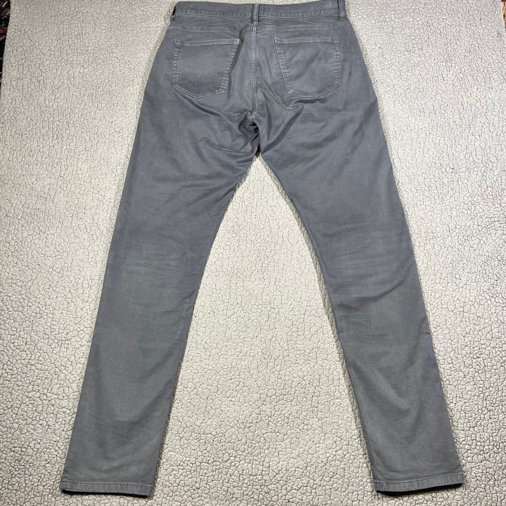 Flint and Tinder 365 Pants Mens Size 33 Grey Slim Fit Cotton Stretch Chinos 5400 - Picture 3 of 12